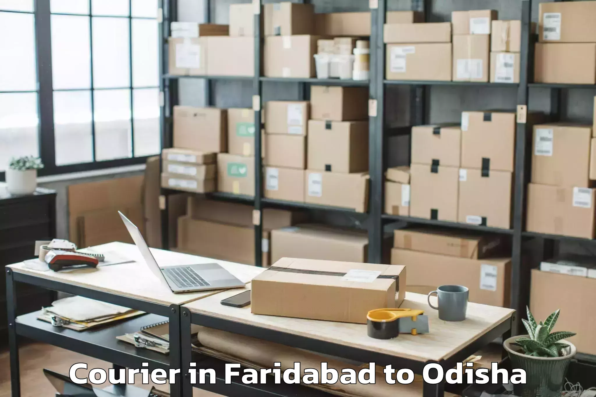 Reliable Faridabad to Tikabali Courier